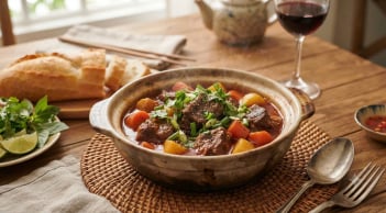 Cách nấu bò sốt vang ngon nhanh nhừ