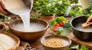 Công dụng bất ngờ của nước vo gạo: Đừng vội đổ đi, 5 cách tận dụng cực hữu ích