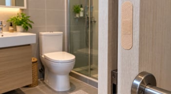  Vì sao nhiều gia đình dán miếng urgo ở cửa nhà vệ sinh?