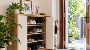  Tủ giày trước cửa nhà: 6 lưu ý phong thủy và vệ sinh gia đình nên biết