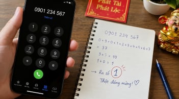 Cộng số điện thoại của bạn lại, nếu ra đúng số này thật đáng mừng