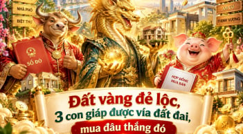 Đất vàng đẻ lộc, 3 con giáp được vía đất đai, mua đâu thắng đó