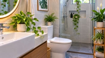 Tại sao người thông minh thường đặt vài chậu cây xanh nhỏ trong nhà vệ sinh? 5 lý do ít người để ý