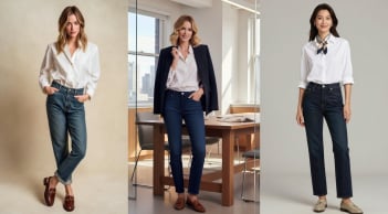 5 cách diện quần jeans đi làm vừa trẻ trung vừa mang vẻ sang kiểu old money