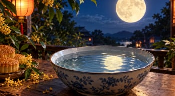 Đêm Trung thu, người xưa mang nước phơi ánh trăng thu hút may mắn, vì sao?