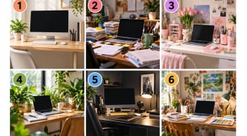 Trắc nghiệm chọn 1 cách sắp xếp bàn làm việc