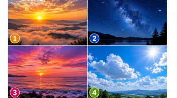Trắc nghiệm: Chọn 1 bầu trời mà bạn thấy ấn tượng nhất