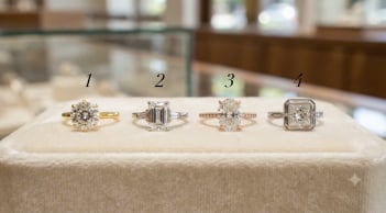 Chọn 1 chiếc nhẫn bạn thích nhất sẽ nói vận may trong công việc của bạn