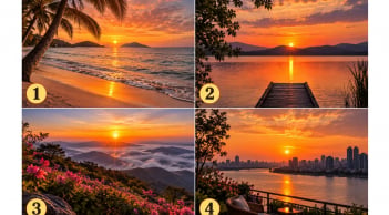 Chọn 1 ánh hoàng hôn mà bạn thấy thu hút nhất