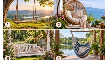 Hãy chọn 1 chiếc xích đu bạn muốn ngồi thư giãn