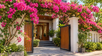 Trồng hoa giấy trước nhà có tốt phong thủy không? 5 điều nên biết để vừa đẹp vừa giữ sinh khí