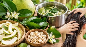 Cách gội đầu bằng 4 bộ phận hay bị bỏ đi của cây bưởi giúp tóc sạch gàu, mềm mượt
