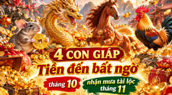 4 con giáp Tiền đến bất ngờ tháng 10, nhận mưa tài lộc tháng 11