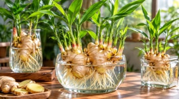 Mẹo trồng gừng thủy sinh: Chỉ cần làm đúng 5 bước, củ gừng lên mầm xanh tốt, đẻ nhánh đẹp mắt