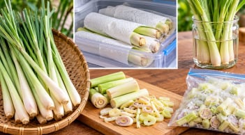 Cách giữ sả lâu không bị khô héo: 5 mẹo đơn giản giúp sả tươi, thơm, giữ vị