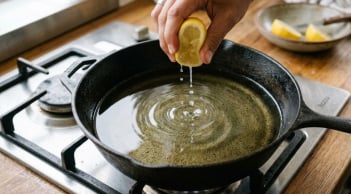 Chỉ vài giọt chanh vào chảo dầu, nhiều người bất ngờ với kết quả nhận được