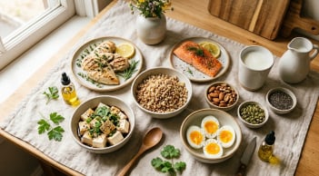 Sau tuổi 40, nên ăn thường xuyên 6 nhóm thực phẩm này để duy trì cơ bắp, hỗ trợ xương khớp
