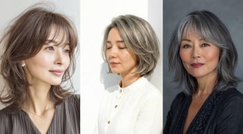 5 kiểu tóc giúp tóc phụ nữ 40+ trông dày hơn, gương mặt thanh thoát và mái tóc bạc hài hòa