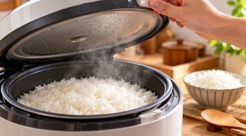 Bao lâu sau khi nồi cơm điện chuyển sang giữ ấm thì có thể mở nồi? Chờ đúng lúc cơm ngon hơn hẳn