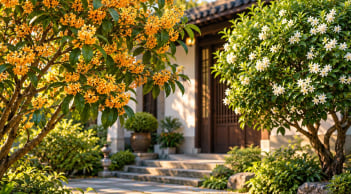 2 loại cây nở hoa thơm ngát vào mùa thu được người xưa trồng làm cây cảnh phong thủy trước nhà