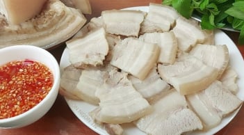 Cách luộc thịt lợn trắng hồng, mềm ngọt