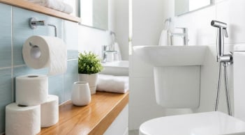 Sau khi đi vệ sinh, nên dùng giấy hay dùng vòi xịt?