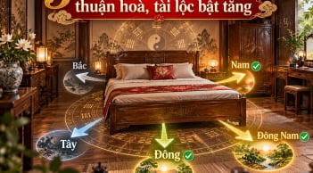 3 hướng kê giường vợ chồng thuận hoà, tài lộc bật tăng