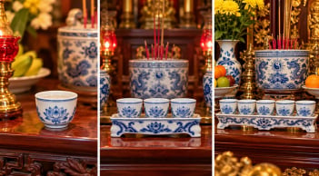 Dâng nước thắp hương: Vì sao có nhà dùng 1 chén, có nhà dùng kỷ 3 hoặc 5 chén?