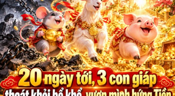 20 ngày tới, 3 con giáp thoát khỏi bể khổ, vươn mình hứng Tiền