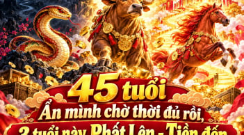 45 tuổi Ẩn mình chờ thời đủ rồi, 3 tuổi này Phất Lên - Tiền đến