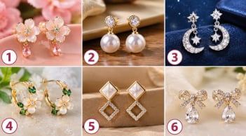 Chọn 1 chiếc khuyên tai: Bạn nữ tính thế nào trong mắt người khác?