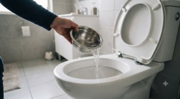 Đỏ 1 chén giấm trắng vào bồn cầu: Mẹo hay ai biết rồi cũng muốn làm theo