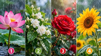 Bạn ấn tượng với hình ảnh bông hoa nào?