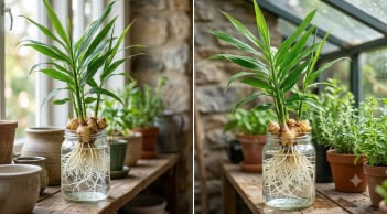 Cách trồng gừng thủy sinh nhanh nảy mầm để cả năm vẫn xanh tươi đẹp mắt