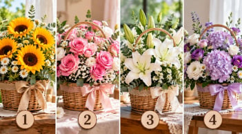 Chọn 1 lẵng hoa bạn thấy đẹp nhất