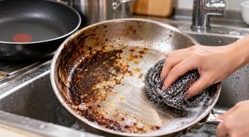 Lời nhắc cho những gia đình đang dùng búi sắt cọ nồi