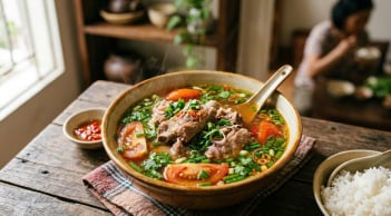 Cách nấu canh sườn chua ngon