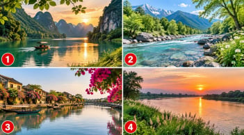 Chọn 1 dòng sông bạn thấy bình yên nhất