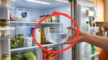Tại sao nên đặt một bát nước qua đêm trong tủ lạnh?