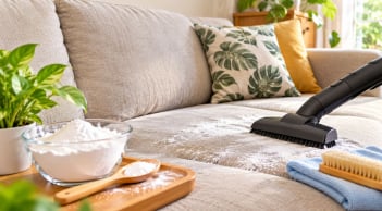 Cách làm sạch sofa tại nhà bằng baking soda, không cần gọi thợ chuyên nghiệp