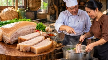 Luộc thịt chín ngoài đỏ trong: Đầu bếp mách cách luộc mềm ngon, chín đều