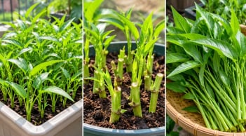 Trồng rau muống trong chậu cực dễ: Gieo hạt nhanh, tận dụng gốc bỏ đi, quanh năm có rau sạch
