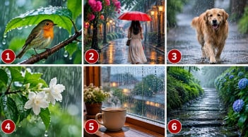 Chọn hình ảnh trong mưa khiến bạn chú ý