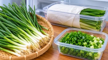 Cách bảo quản hành lá tươi cả tháng trong tủ lạnh, giữ màu xanh và mùi thơm