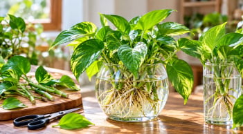 Cách trồng trầu bà thủy sinh xanh tươi quanh năm, rễ khỏe lá đẹp