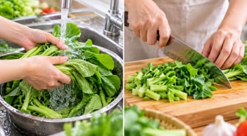 Nên rửa rau xong mới thái hay thái xong mới rửa?