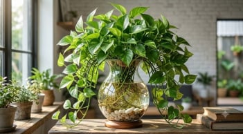 Cách trồng Trầu Bà từ cành nhanh mọc rễ, lá xanh mướt mượt