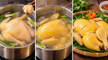 Mẹo luộc gà không rách da, da vàng giòn tự nhiên, thịt mềm mọng không khô