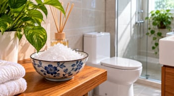 Tại sao nên để bát muối trong nhà vệ sinh?