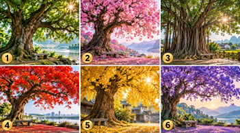 Trắc nghiệm chọn cây cổ thụ bạn muốn ngồi, để xem khả năng nắm bắt của bạn